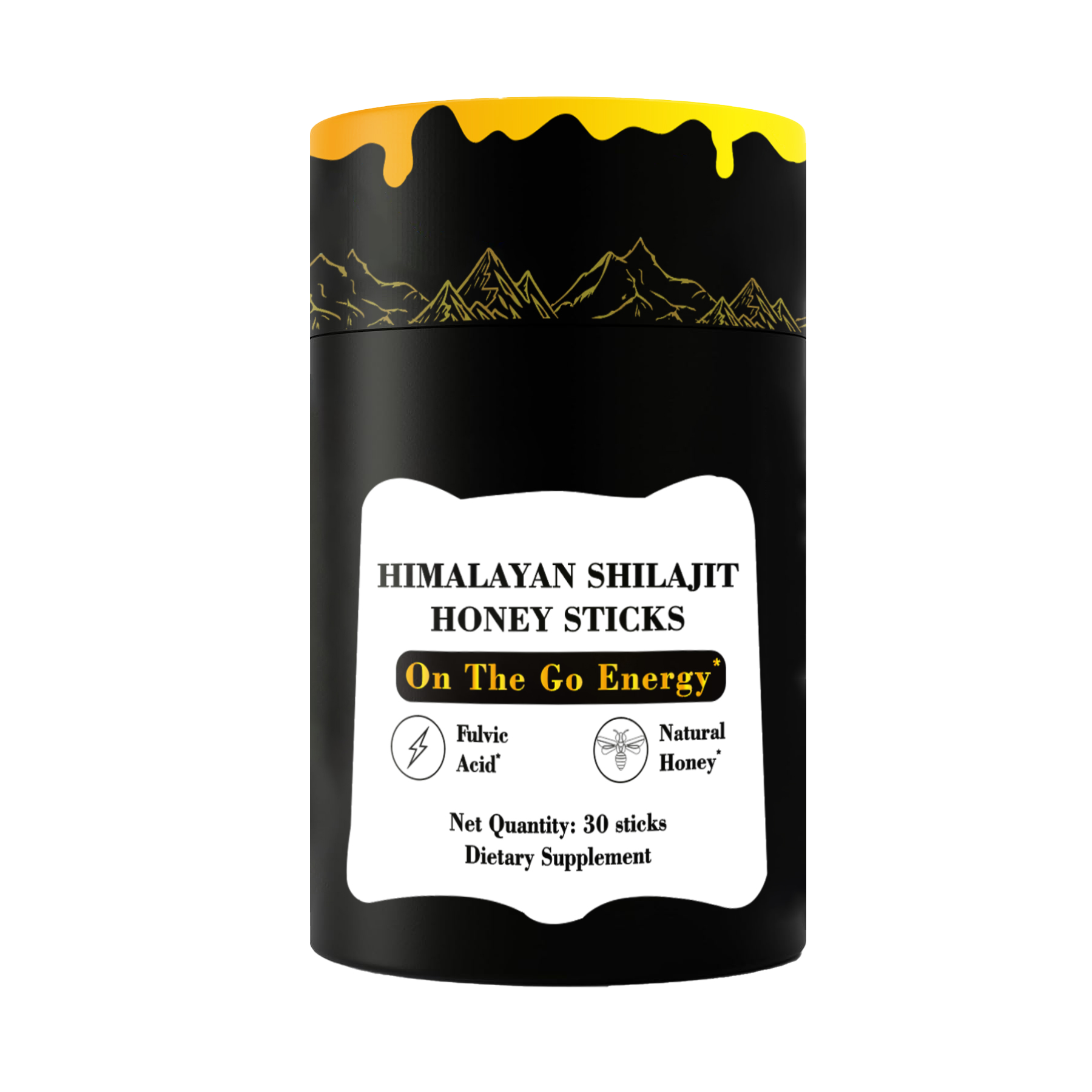 Pure Himalayan Shilajit Honey Sticks Lab Tested with 85+ Manuka Honey Trace Minerals Healthcare Supplement