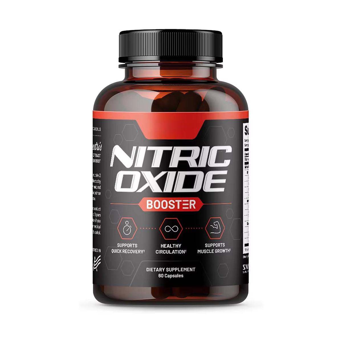 Nitric Oxide Capsules Quick Recovery Sports Nutrition Dietary Supplement for Adult