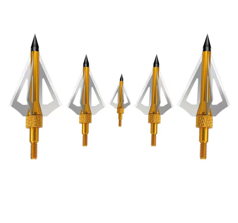 100grain tiro con l'arco Broadheads (Punta) Dorato