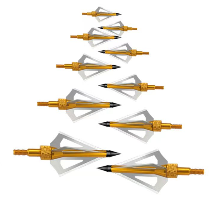 100grain الرماية Broadheads (تلميح) الذهبي