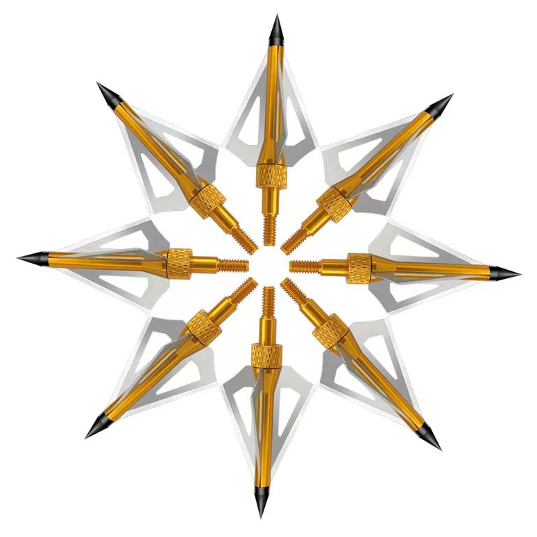 100grain الرماية Broadheads (تلميح) الذهبي