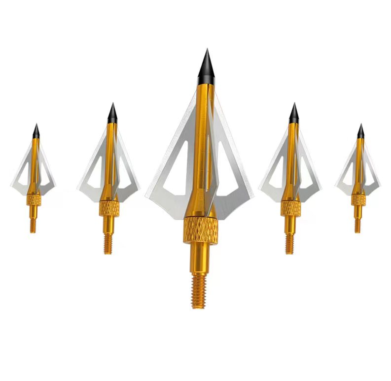 100grain tiro con l'arco Broadheads (Punta) Dorato