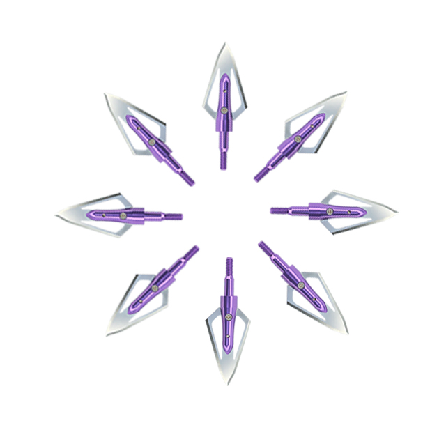 100grain Hunting Broadheads Purple