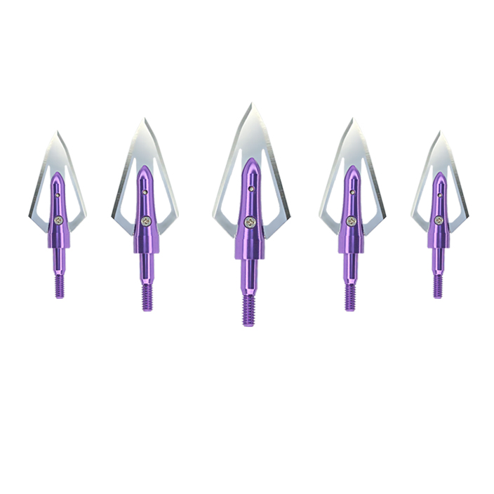 100grain Hunting Broadheads Purple