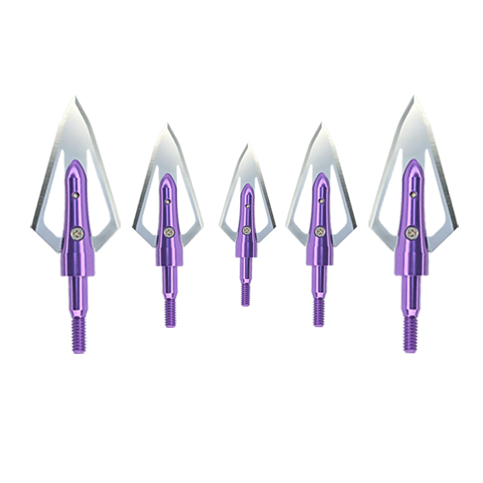 100grain Hunting Broadheads Purple