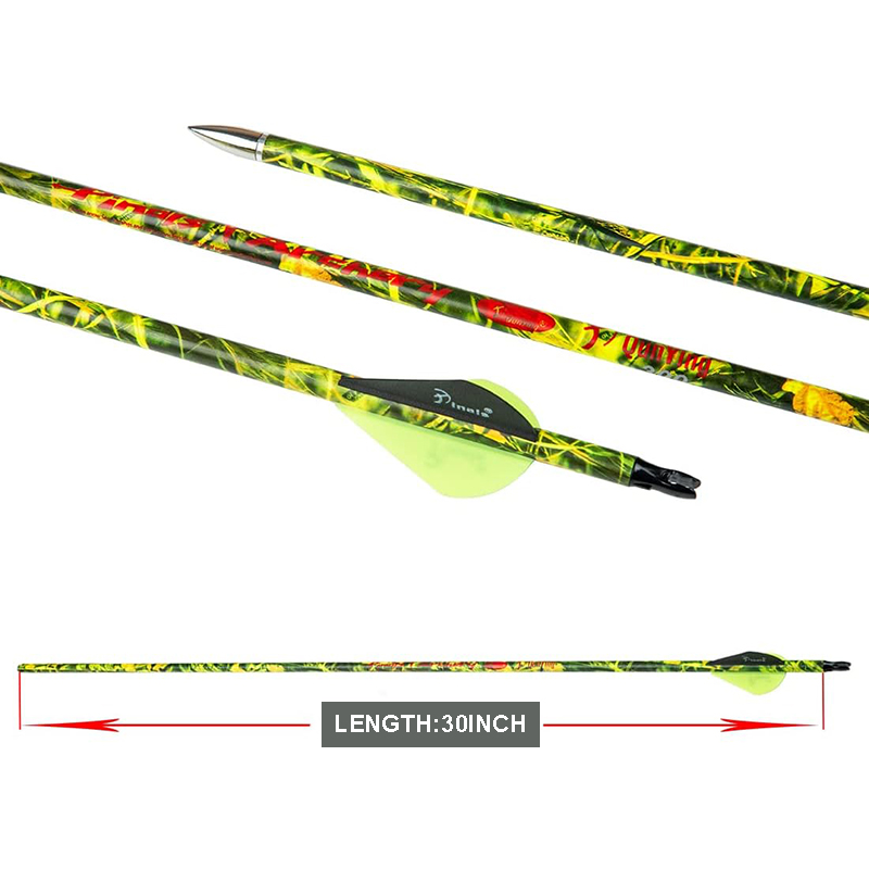 Archery Hunting Carbon Arrows for Compound  reverse  Bow 300 340 400 Spine 28 30 Inch Arrow Shaft