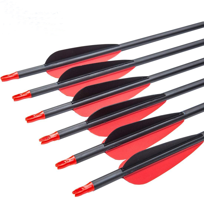 300 340 400 500 600 700 800 Spine Carbon Pijlen voor Compound reverse Bow Traditionele Longbow 30 32 Inch Shafts Jacht Target Feather Arrow