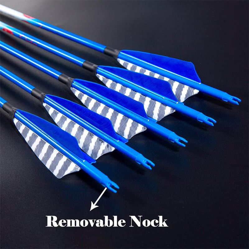 Traditional Archery Carbon Feather Arrows 300 340 400 500 600 Spine 31 Inch for Reverse Compound Bow Longbow Hunting Targets Arrow