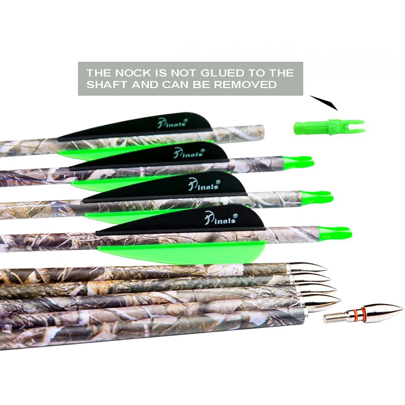 Archery Carbon Arrow 28 29 30 inch 300 340 350 400 Spine Practice Hunting  Arrows for