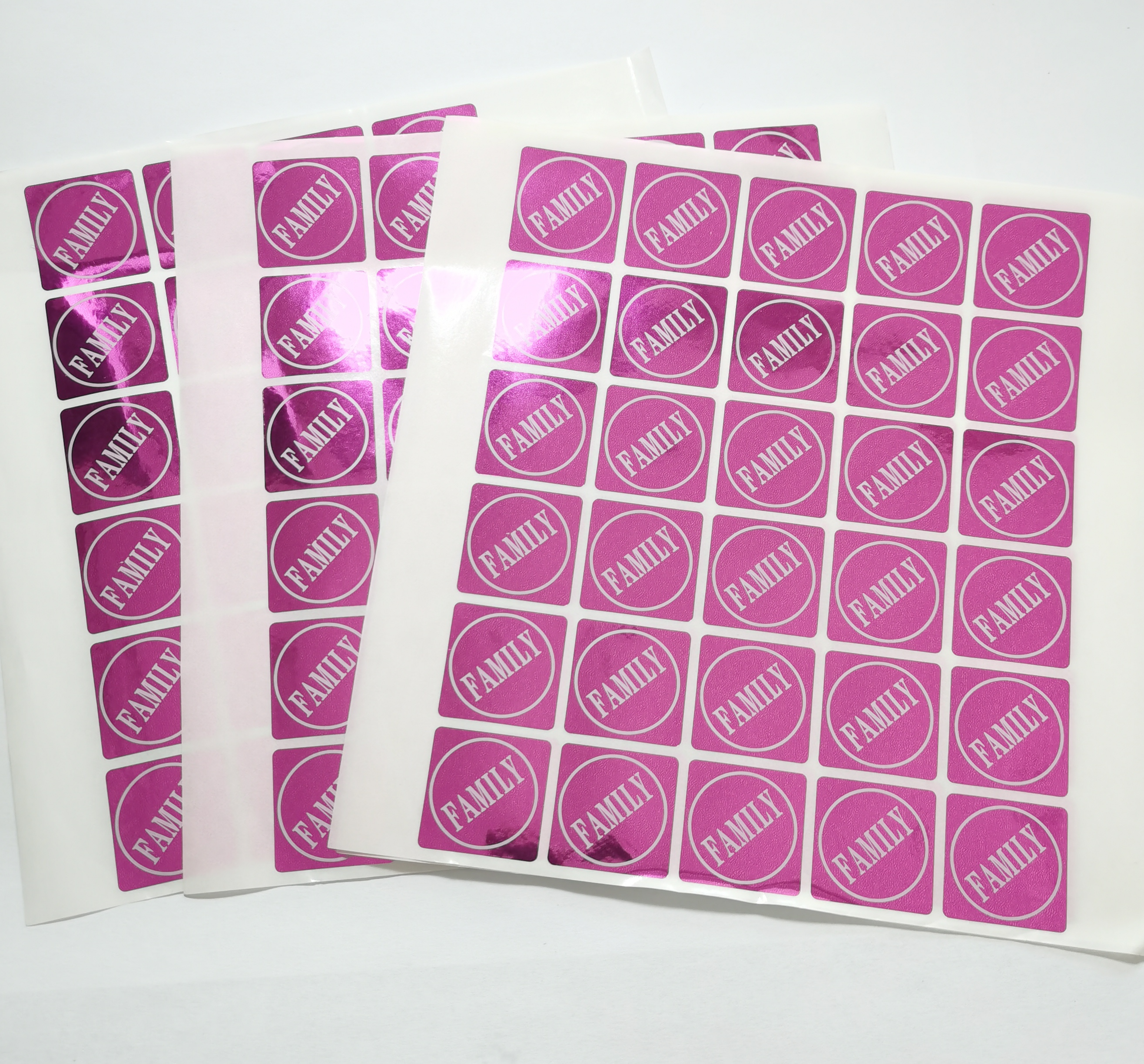 A variety of holographic sticker material color selection