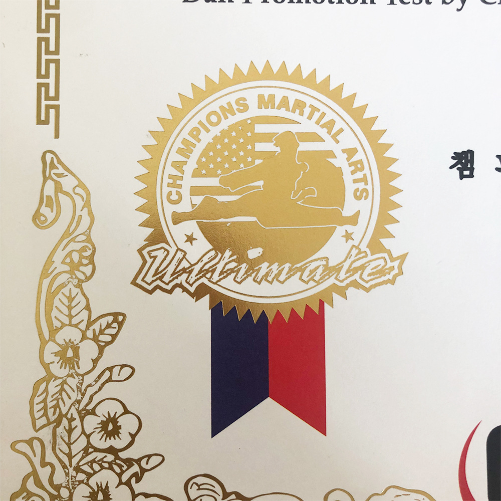A4 paper certificate anti-counterfeiting