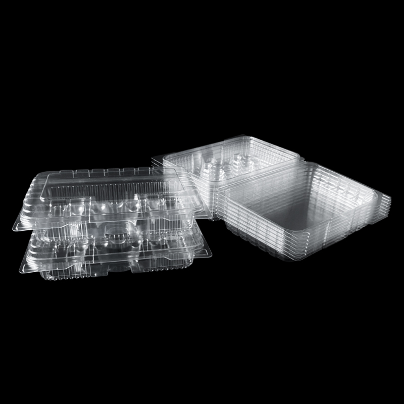 Clear PET Thermoformed Cupcake Container with Secure Lid for Bakery Packaging
