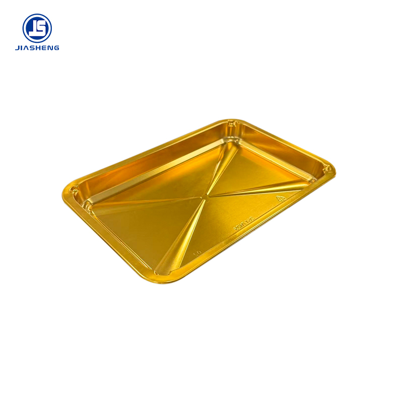 Golden Disposable Skin Pack Tray Vacuum Skin Packaging Blister Tray for Beef Steak Raw Meat