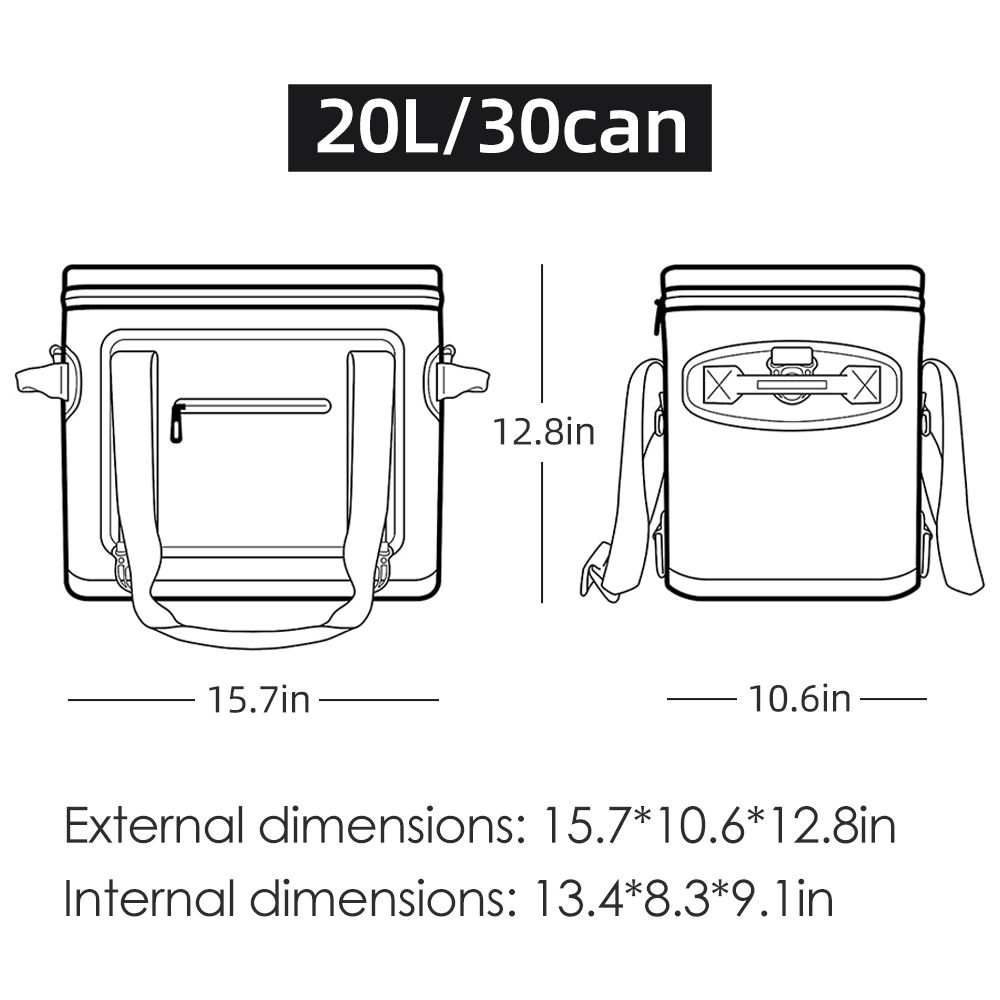 20L Square coolers