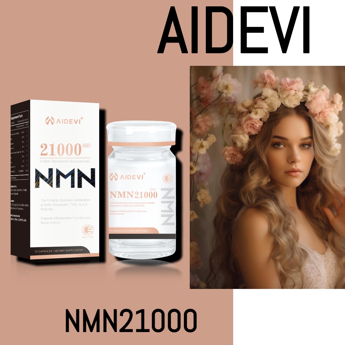 AIDEVI NMN21000 ، مكملات طول العمر