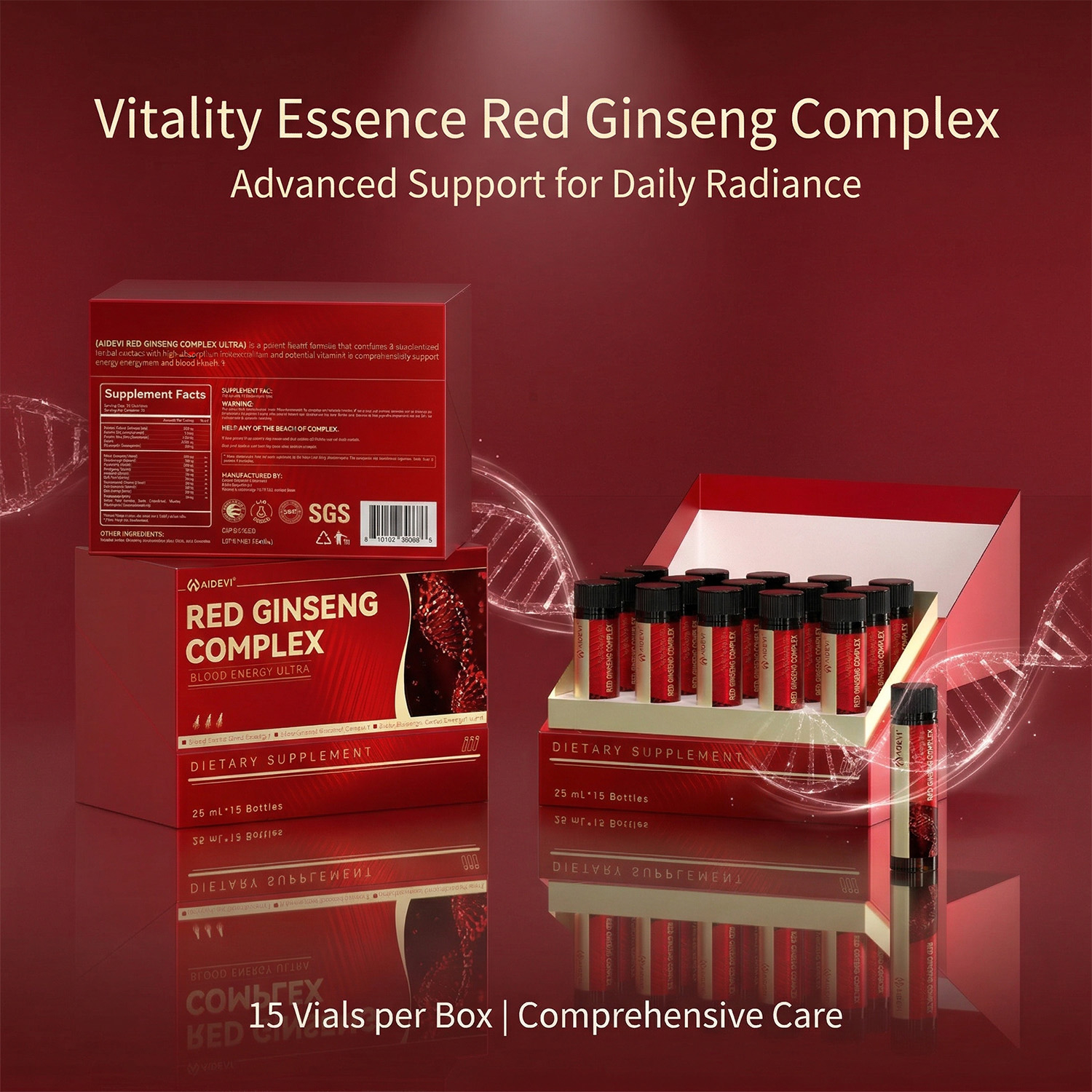 AIDEVI Red Ginseng Complex | Rapid Energy & Fatigue Relief