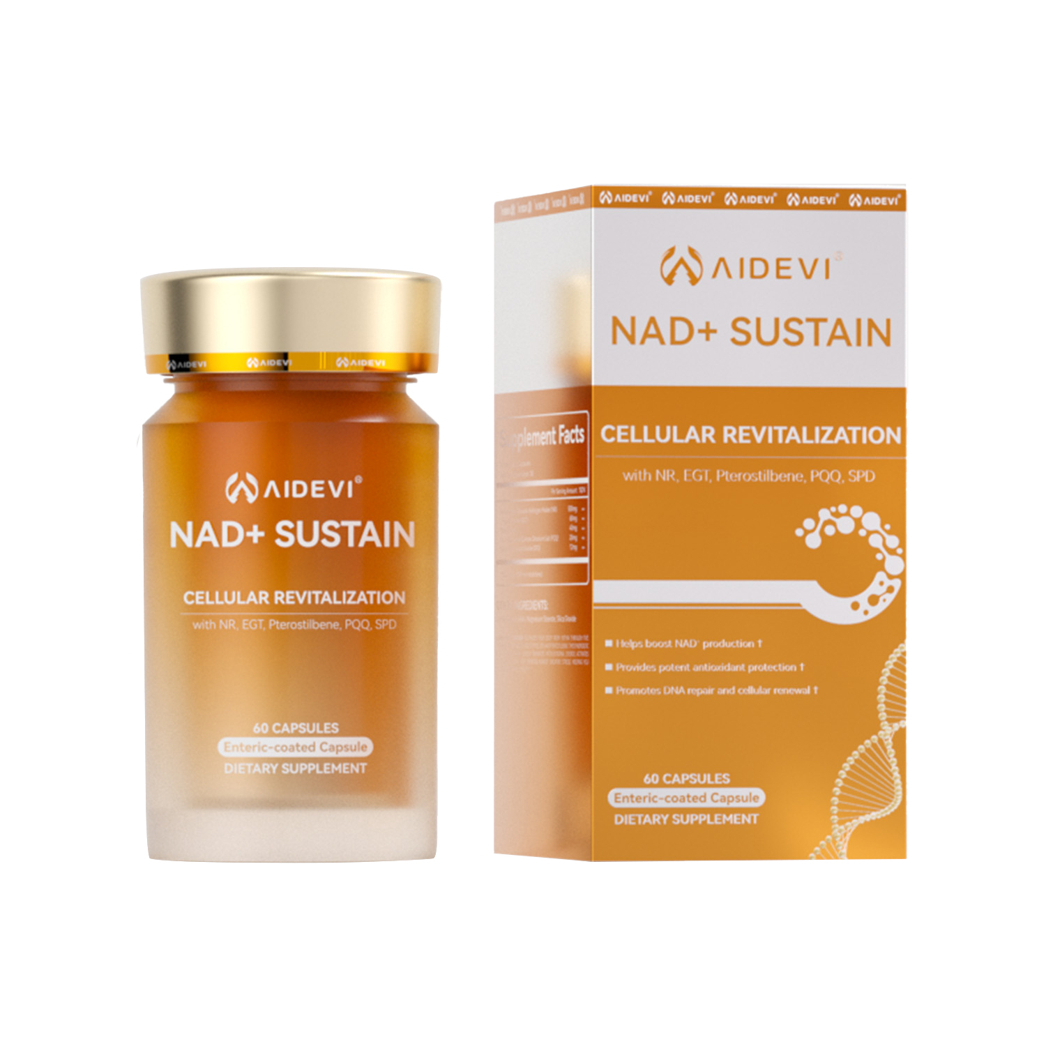AIDEVI NAD Plus SUSTAIN | Ultimate Longevity & Cellular Revitalization