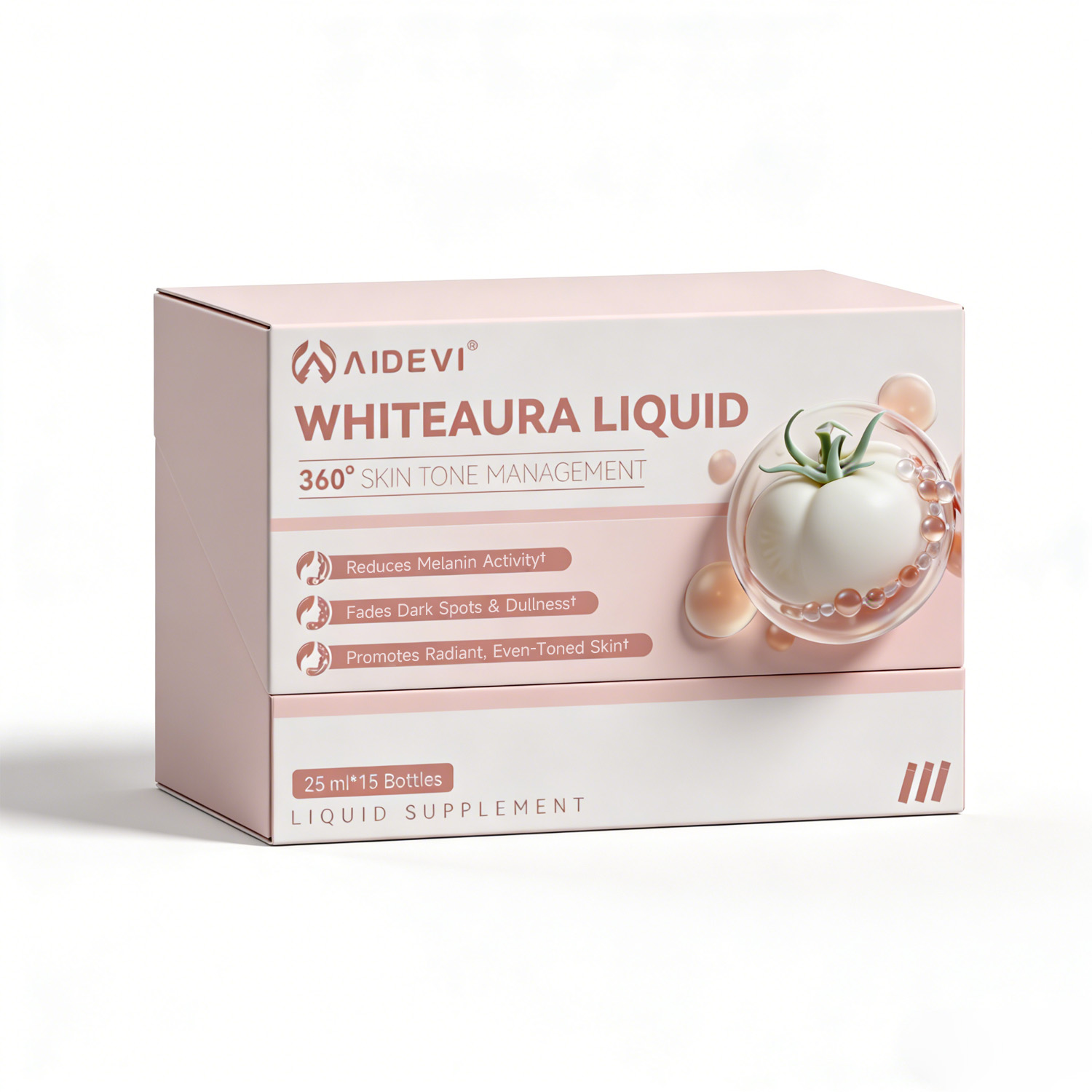 AIDEVI WhiteAura Liquid — Skin Brightening Supplement for Dark Spots & Even Skin Tone