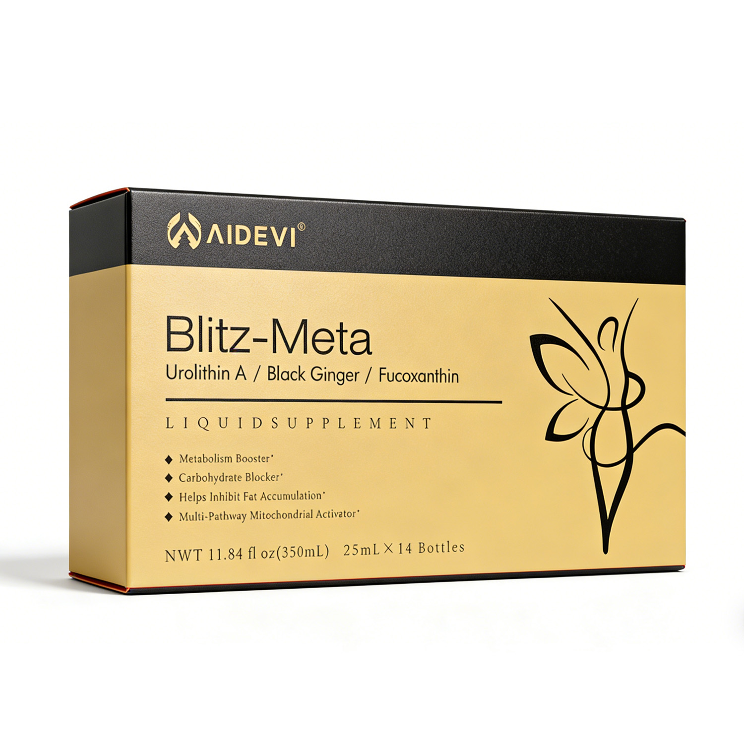 AIDEVI Blitz-Meta | Liquid Metabolism Booster & Mitochondrial Activator