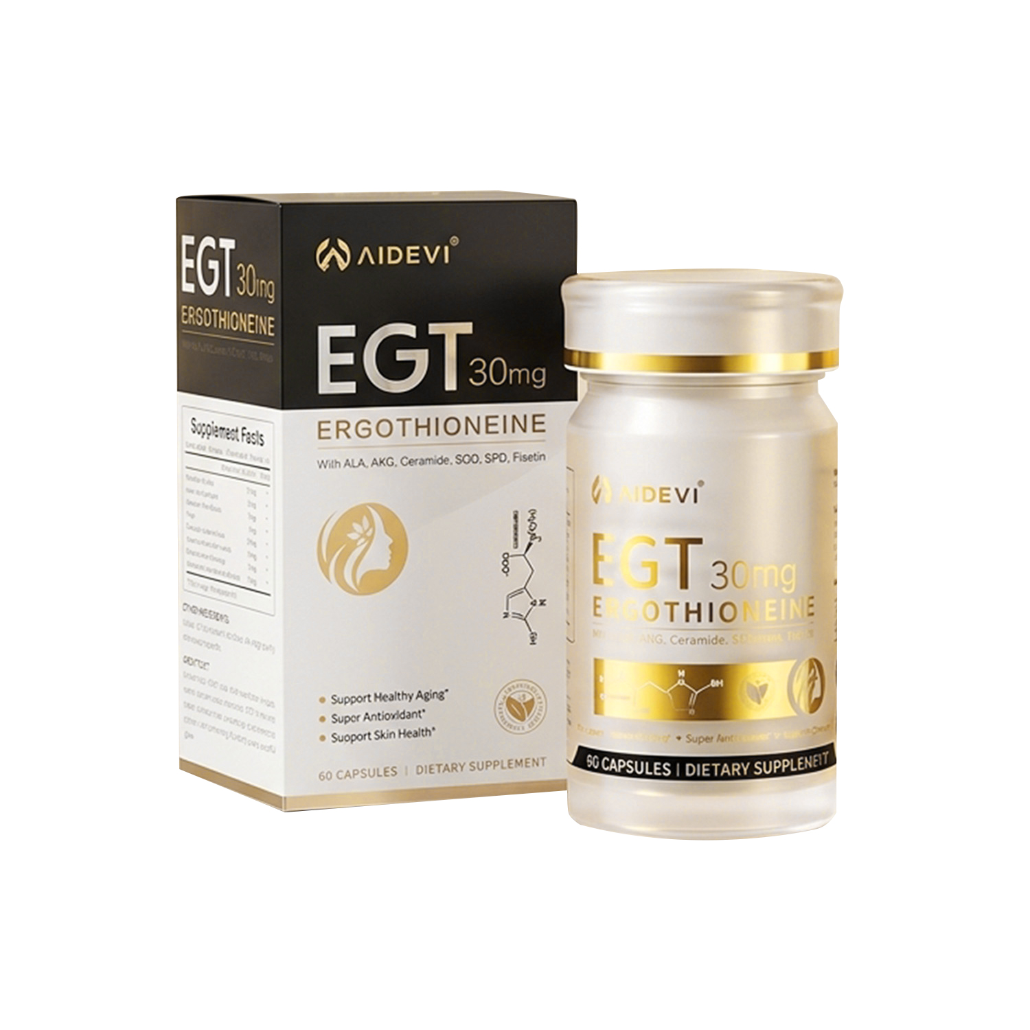 AIDEVI EGT 30mg | Cellular Resilience & Longevity Complex