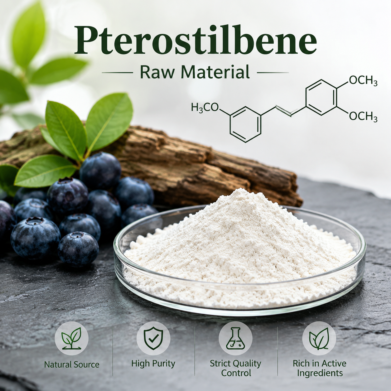 Pterostilbene: Stilbene Polyphenol Ingredient