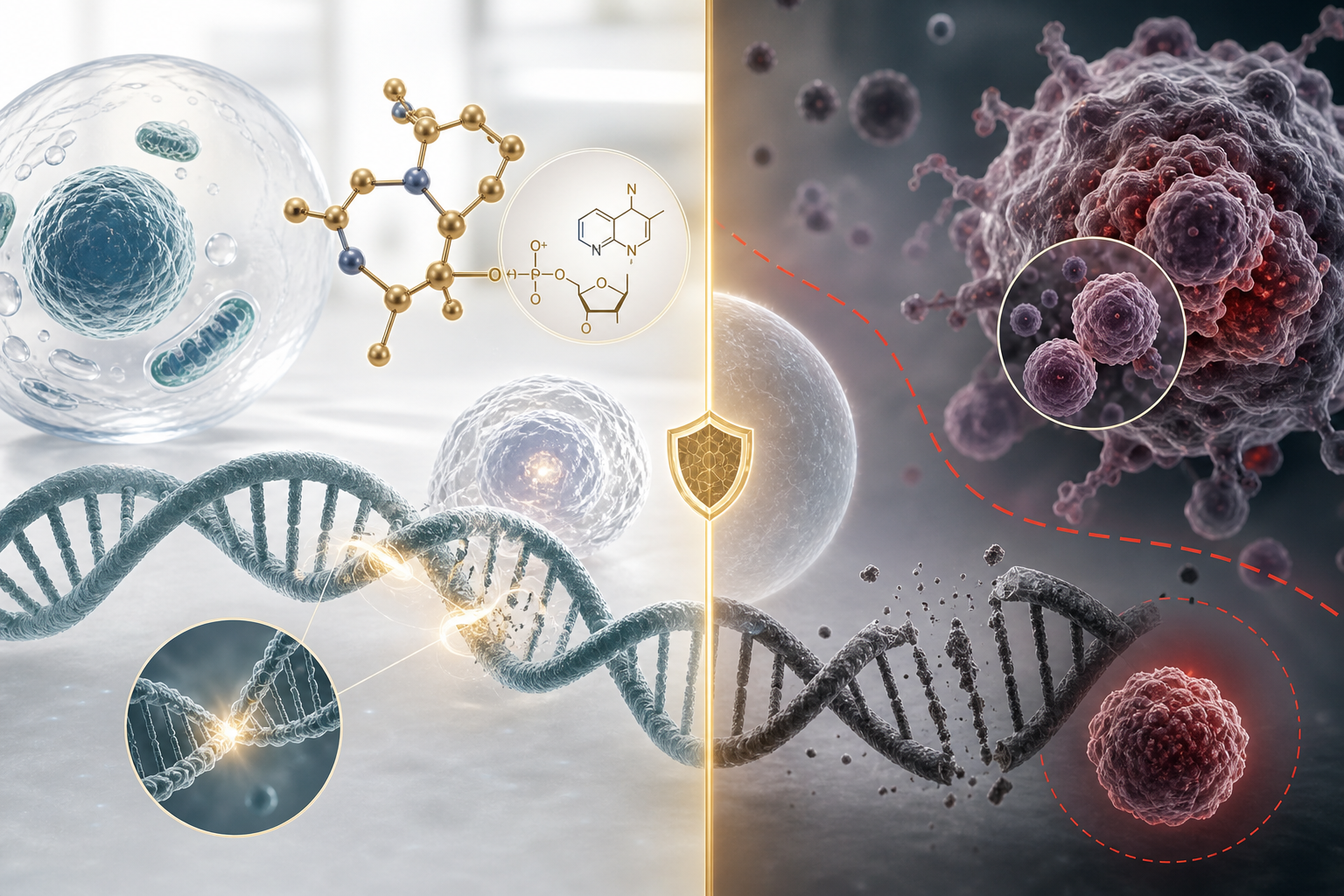 NMN and Cancer Cells: DNA Repair, NAD+ and Safety
