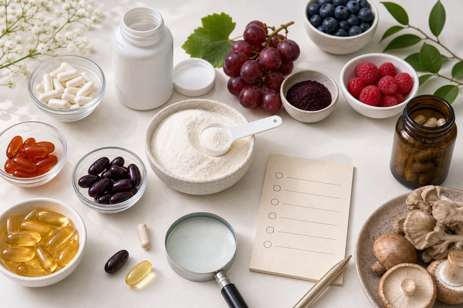 Anti-Aging Supplements Guide: Types, Benefits and Risks