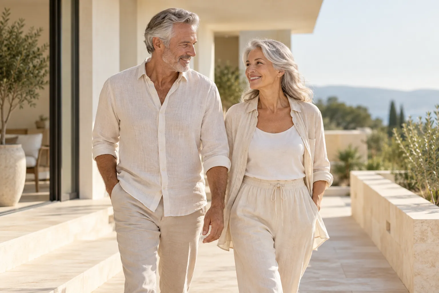 Healthy Aging & Vitality lifestyle illustration