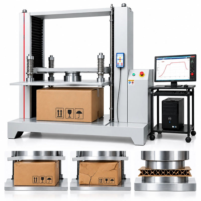 10 kN vs 20 kN vs 50 kN: Cómo elegir la capacidad del tester de compresión de embalaje
