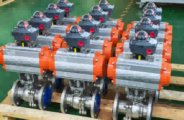 pneumatic-ball-valve-batch-production