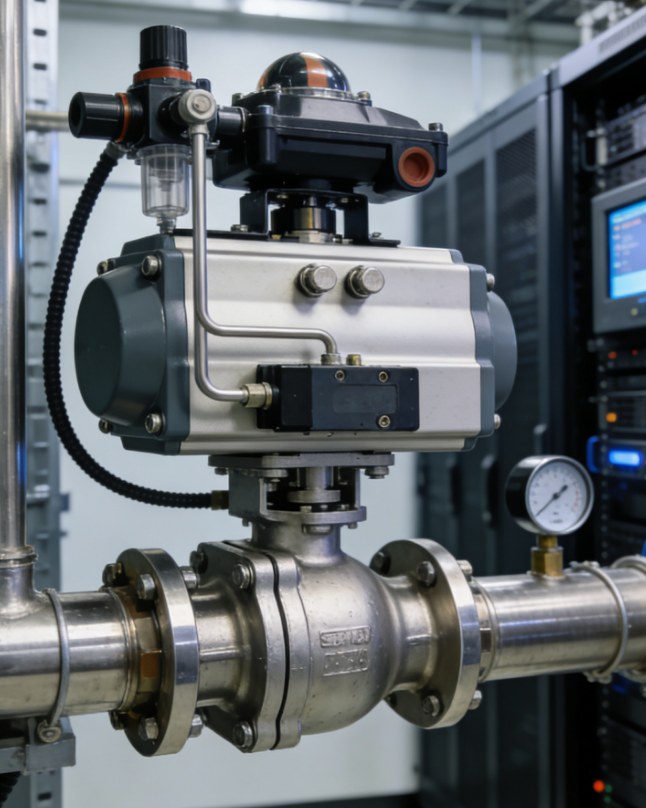 pneumatic-actuator-ball-valve-system