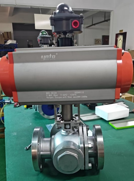 pneumatic-actuated-ball-valve-flanged