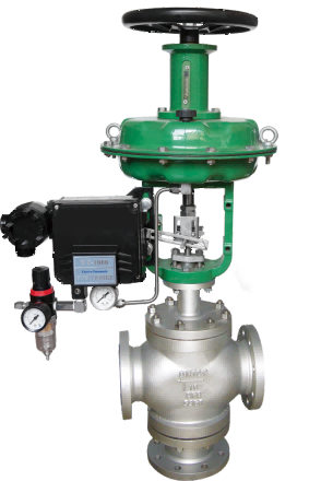 pneumatic-control-valve-with-positioner