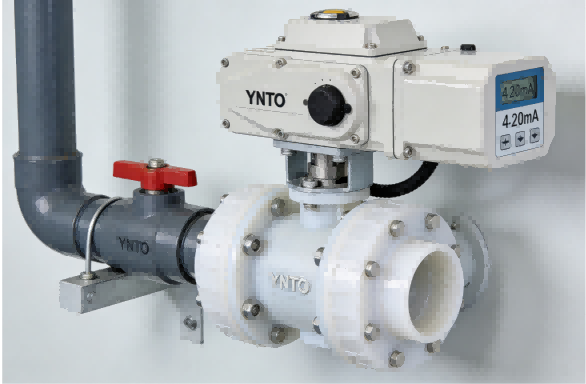electric-actuated-plastic-ball-valve