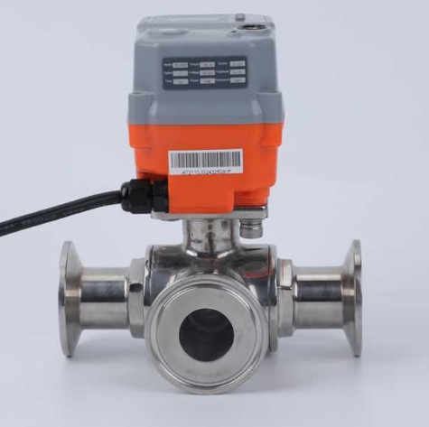 electric-3-way-sanitary-ball-valve