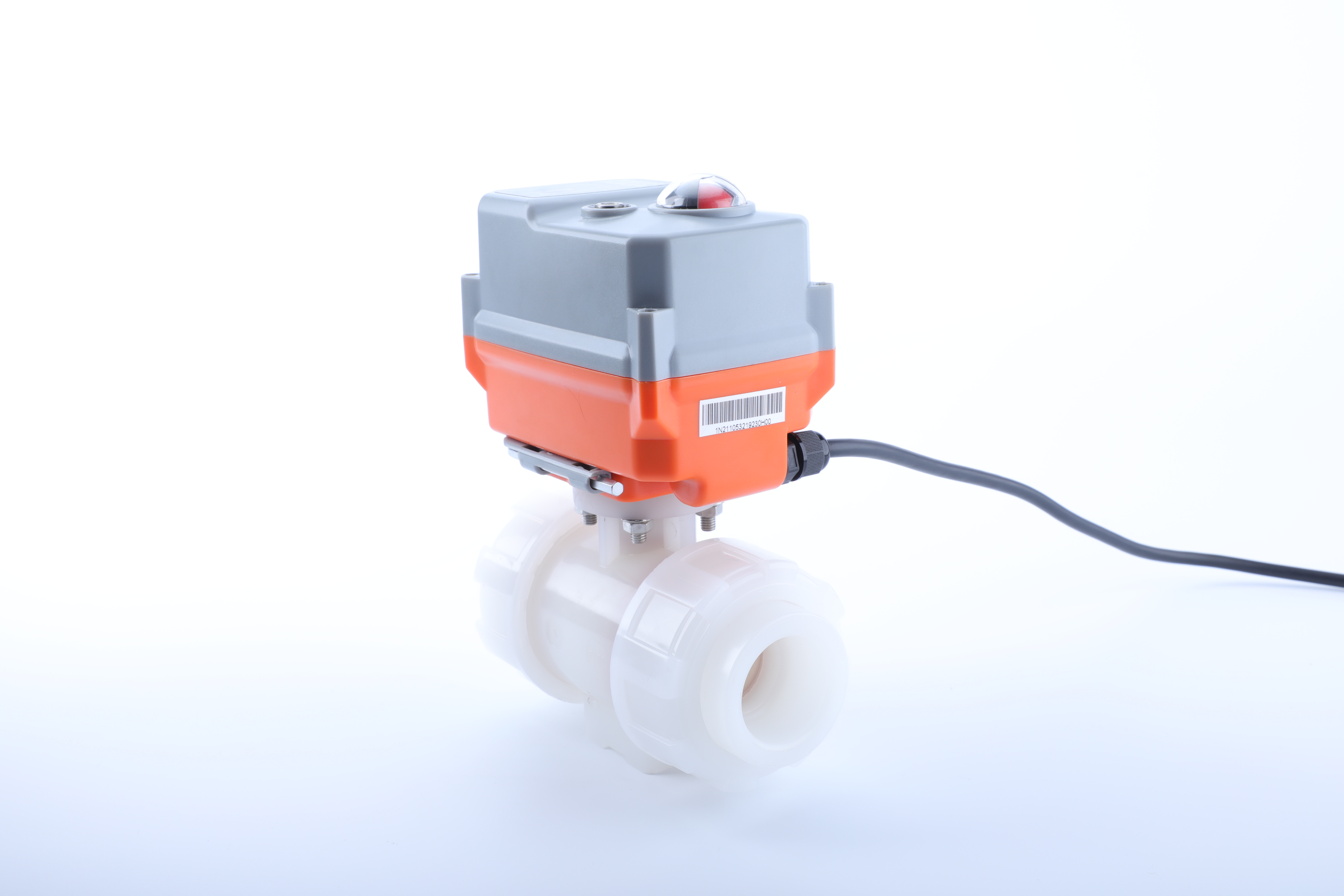 PPH Flanged Plastic Two-Way Electric Ball Valve | Available in DN15 to ...