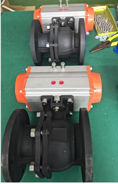 pneumatic-flanged-ball-valve-system