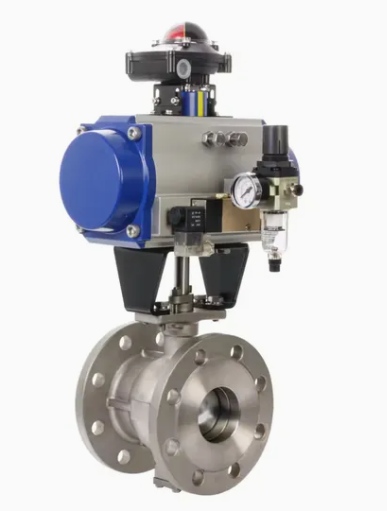 air-actuated-control-ball-valve