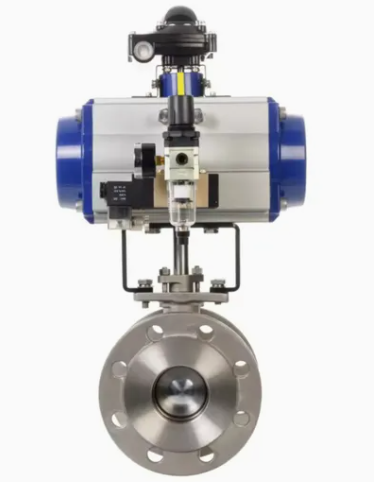 pneumatic-v-port-ball-valve