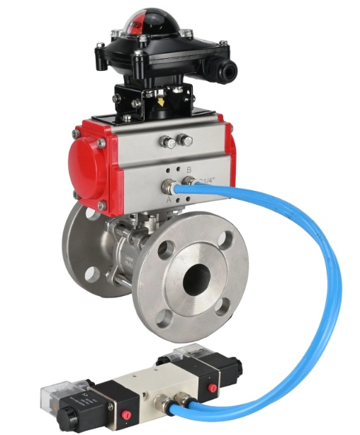 air-actuated-stainless-ball-valve