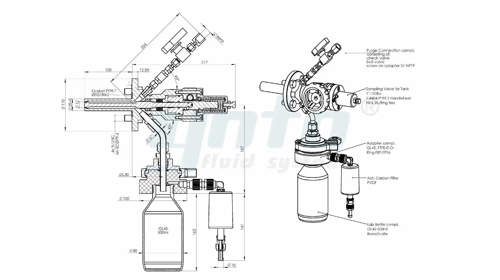 aseptic-sampling-valve-drawing