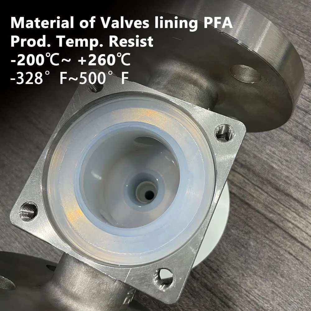 pfa-lined-sampling-valve
