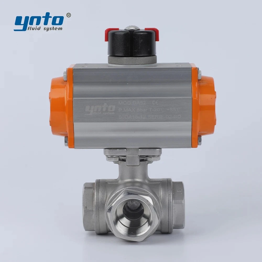 pneumatic-three-way-ball-valve
