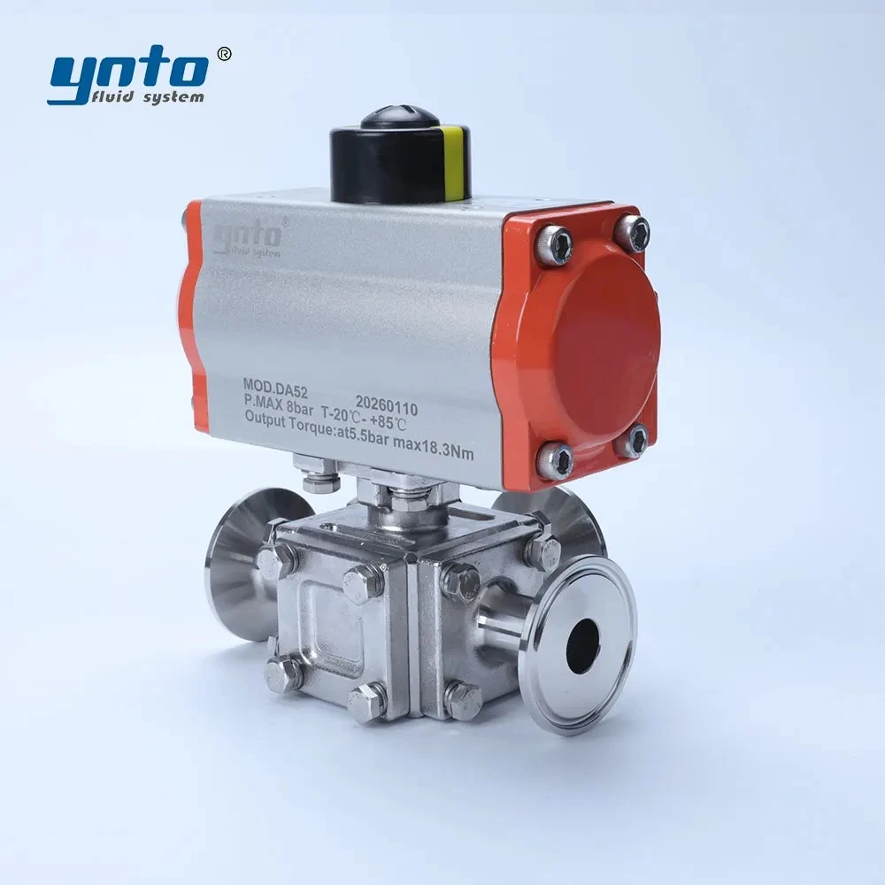 pneumatic-sanitary-three-way-valve
