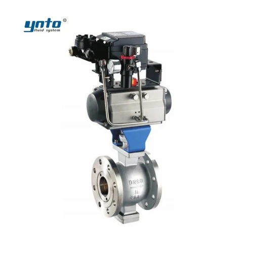 pneumatic-v-port-control-ball-valve
