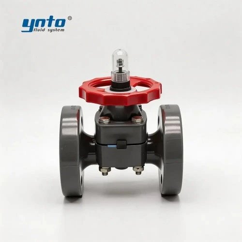 industrial-flanged-plastic-diaphragm-valve