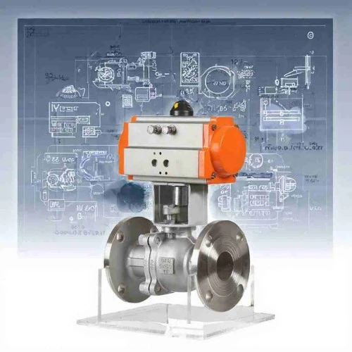 pneumatic-flanged-shutoff-ball-valve