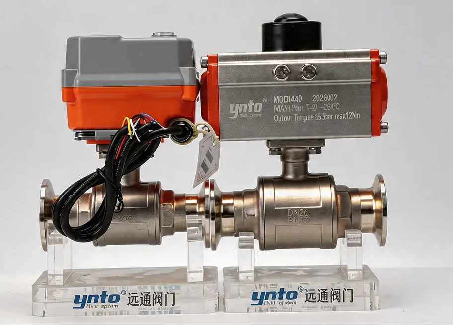 electric-pneumatic-sanitary-ball-valves