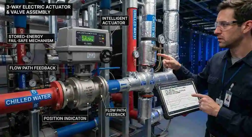 data-center-three-way-valve-control