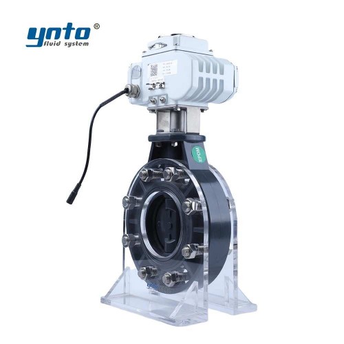 electric-plastic-wafer-butterfly-valve
